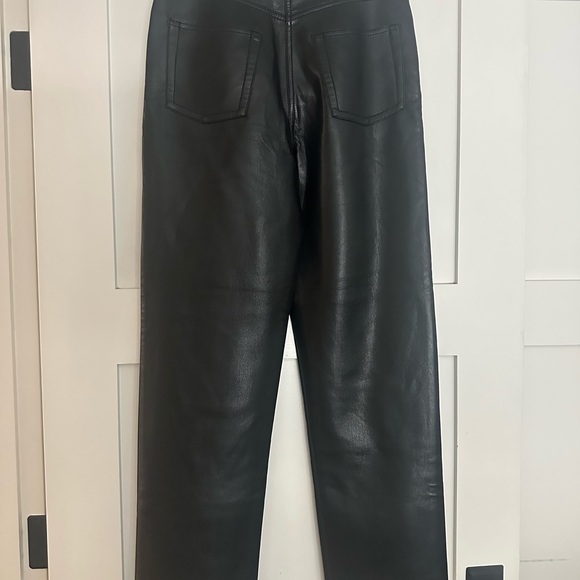 Aritzia Wilfred Melina Pant in Black Faux Leather - Picture 3 of 7